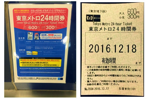東京メトロ24時間券