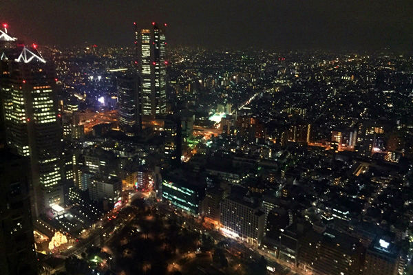 新宿側の夜景